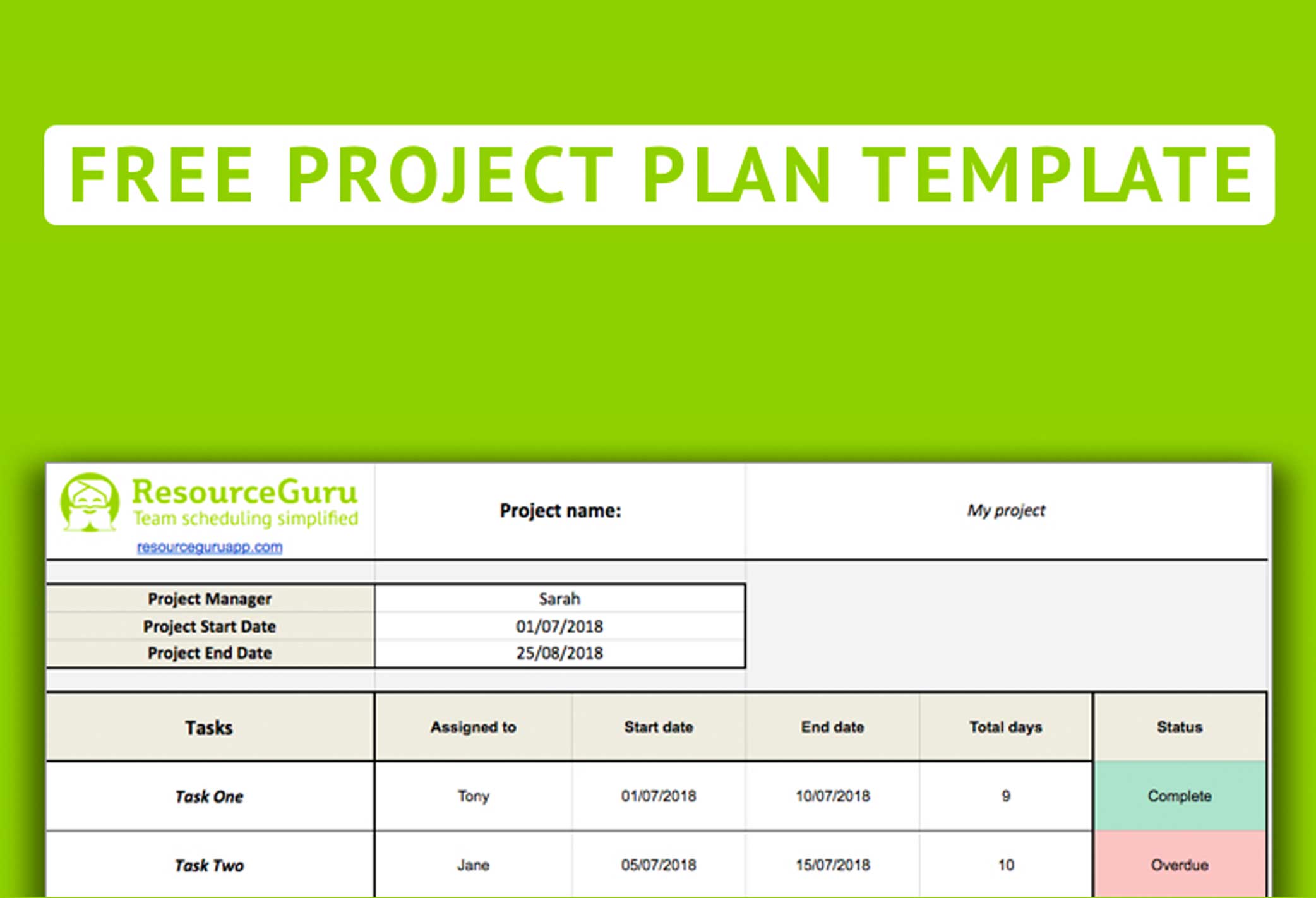 Detail Free Project Plan Template Nomer 25