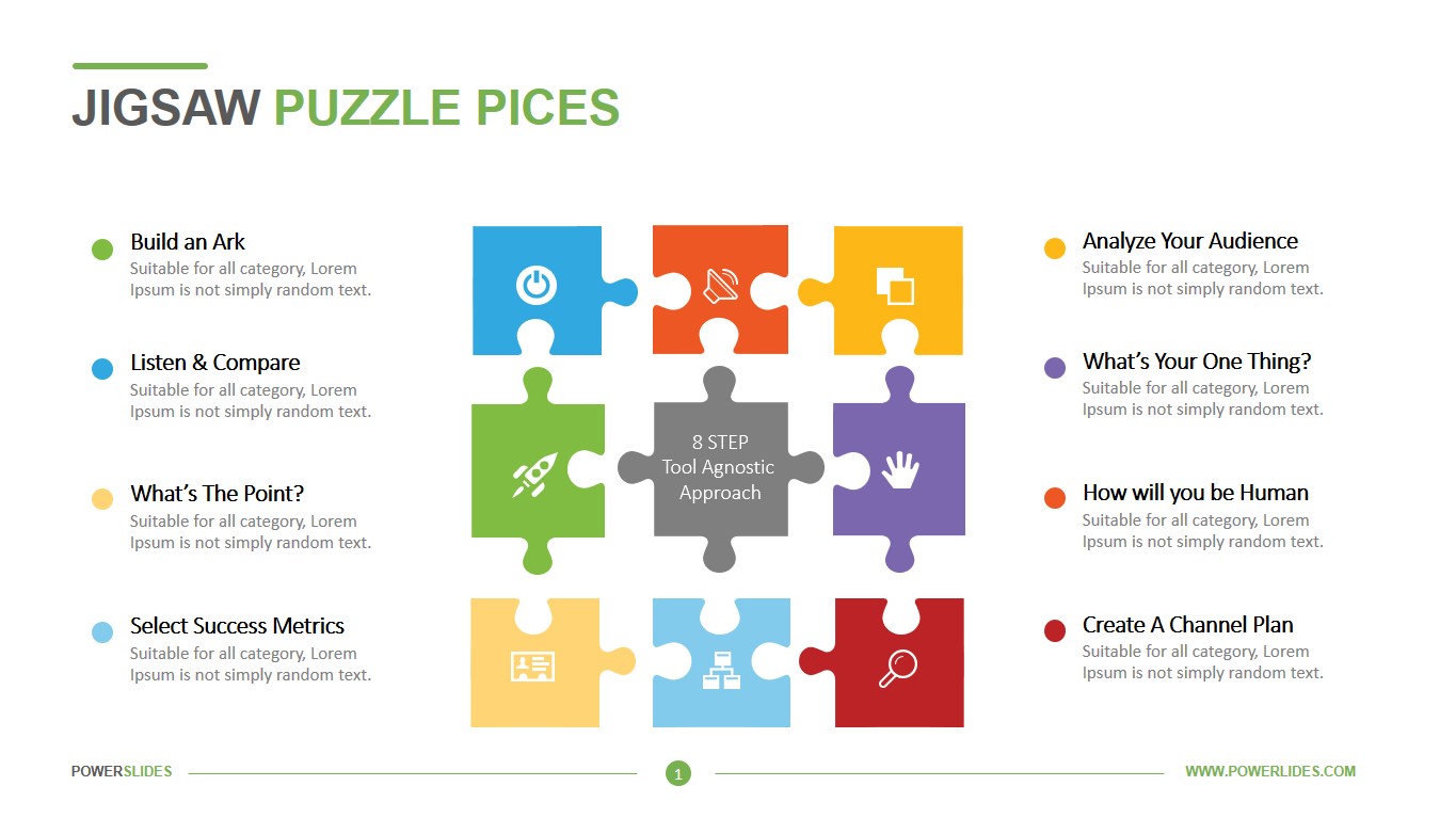 Detail Free Puzzle Powerpoint Template Nomer 5