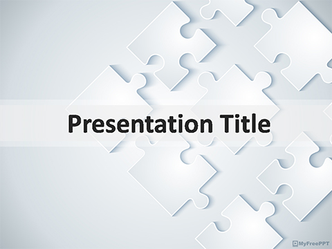 Detail Free Puzzle Powerpoint Template Nomer 45