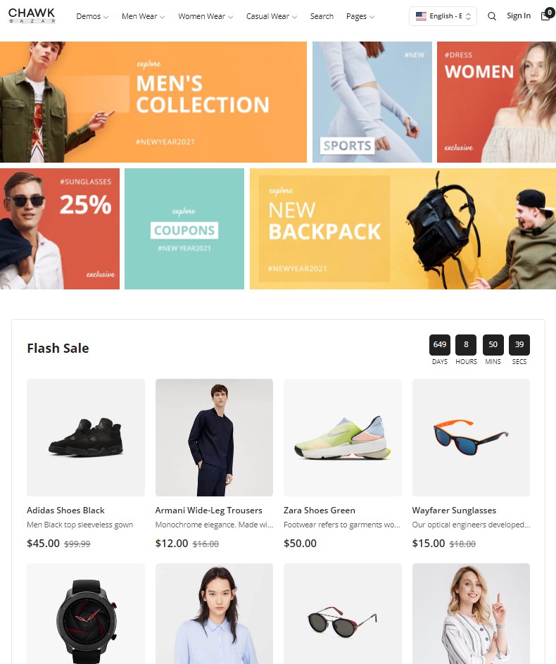 Detail Free React Ecommerce Template Nomer 45
