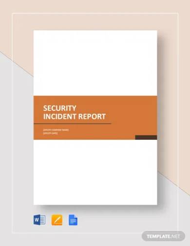 Detail Free Security Incident Report Template Nomer 20