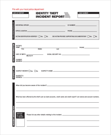 Detail Free Security Incident Report Template Nomer 44