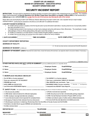 Detail Free Security Incident Report Template Nomer 58