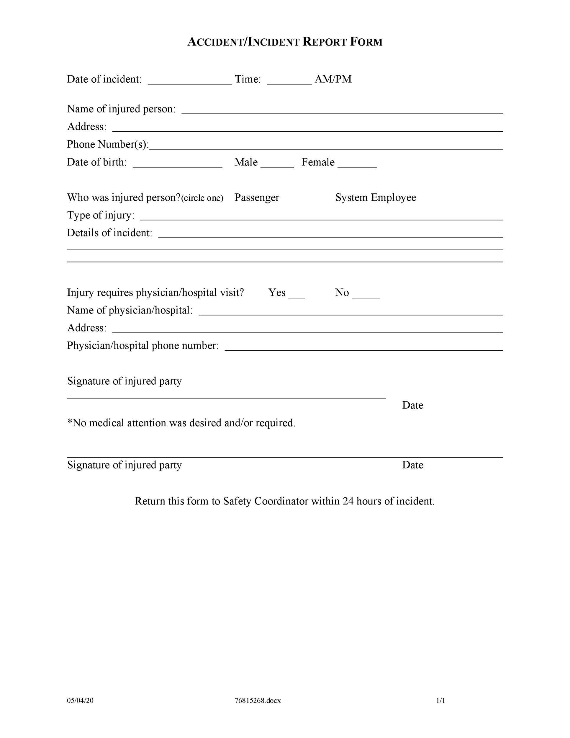 Detail Free Security Incident Report Template Nomer 10