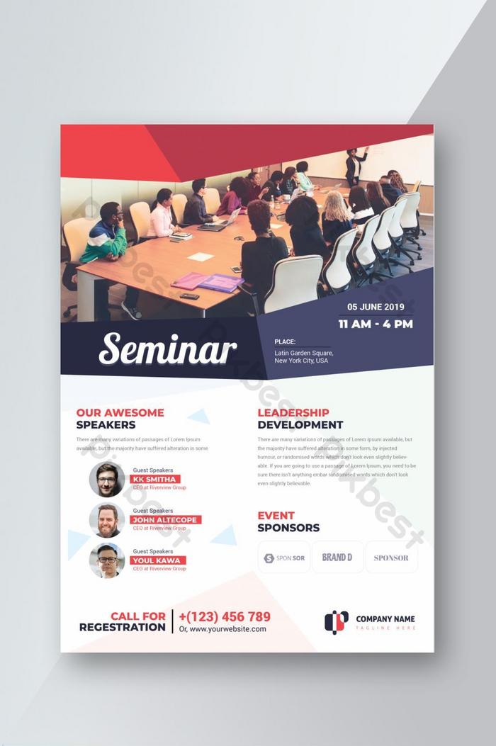 Free Seminar Flyer Template - KibrisPDR