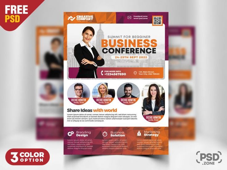 Detail Free Seminar Flyer Template Nomer 12