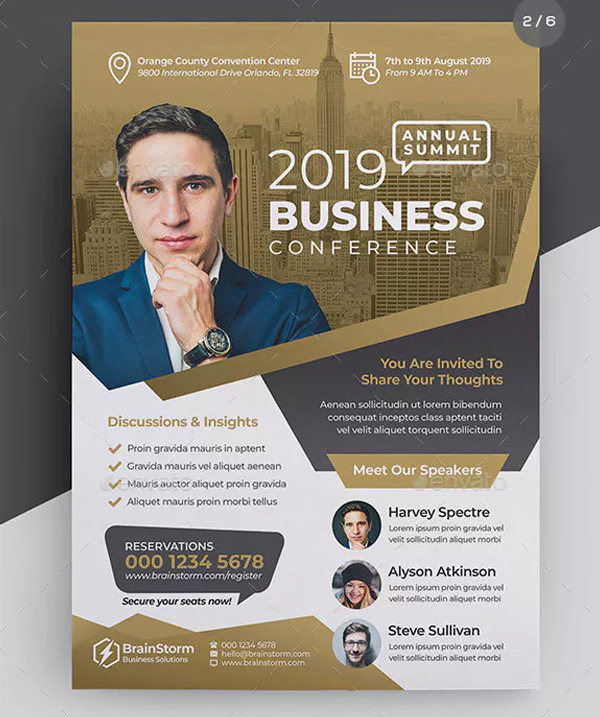 Detail Free Seminar Flyer Template Nomer 13