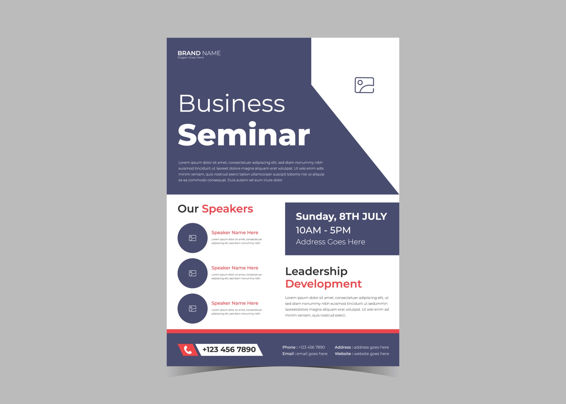 Detail Free Seminar Flyer Template Nomer 20