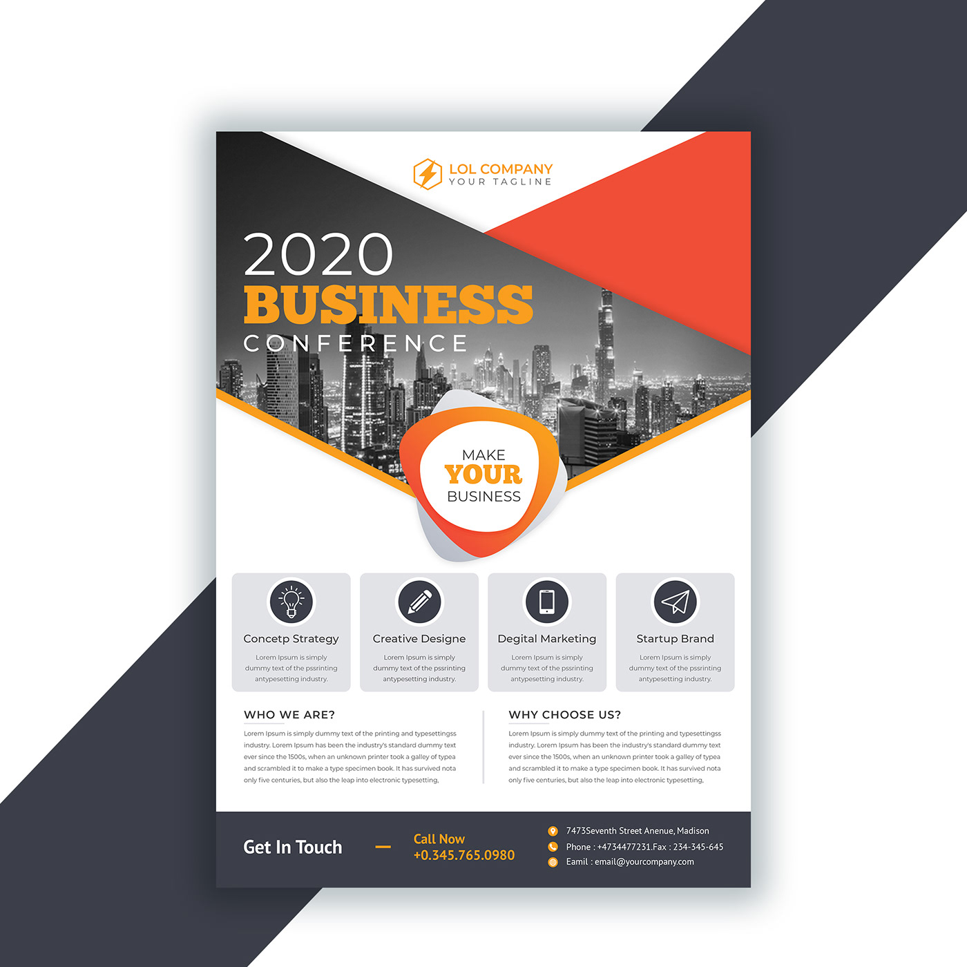 Detail Free Seminar Flyer Template Nomer 23