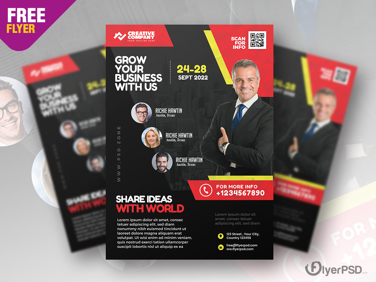 Detail Free Seminar Flyer Template Nomer 37