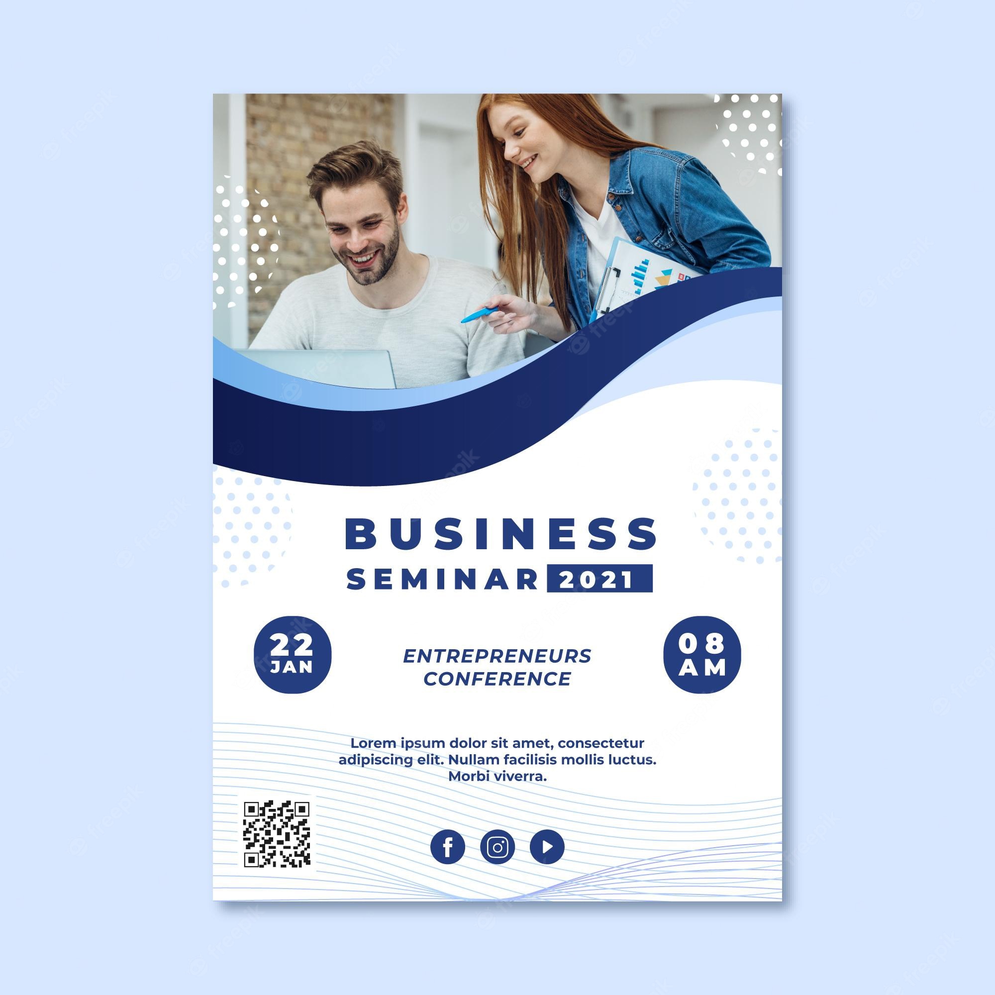 Detail Free Seminar Flyer Template Nomer 5