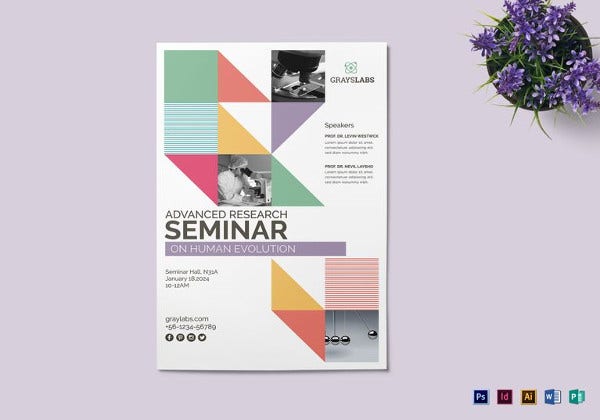 Detail Free Seminar Flyer Template Nomer 42