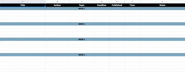 Detail Free Social Media Calendar Template 2019 Excel Nomer 15