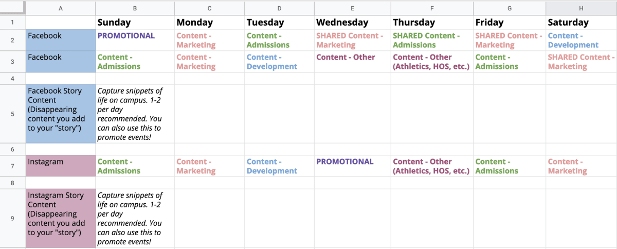 Detail Free Social Media Calendar Template 2019 Excel Nomer 20