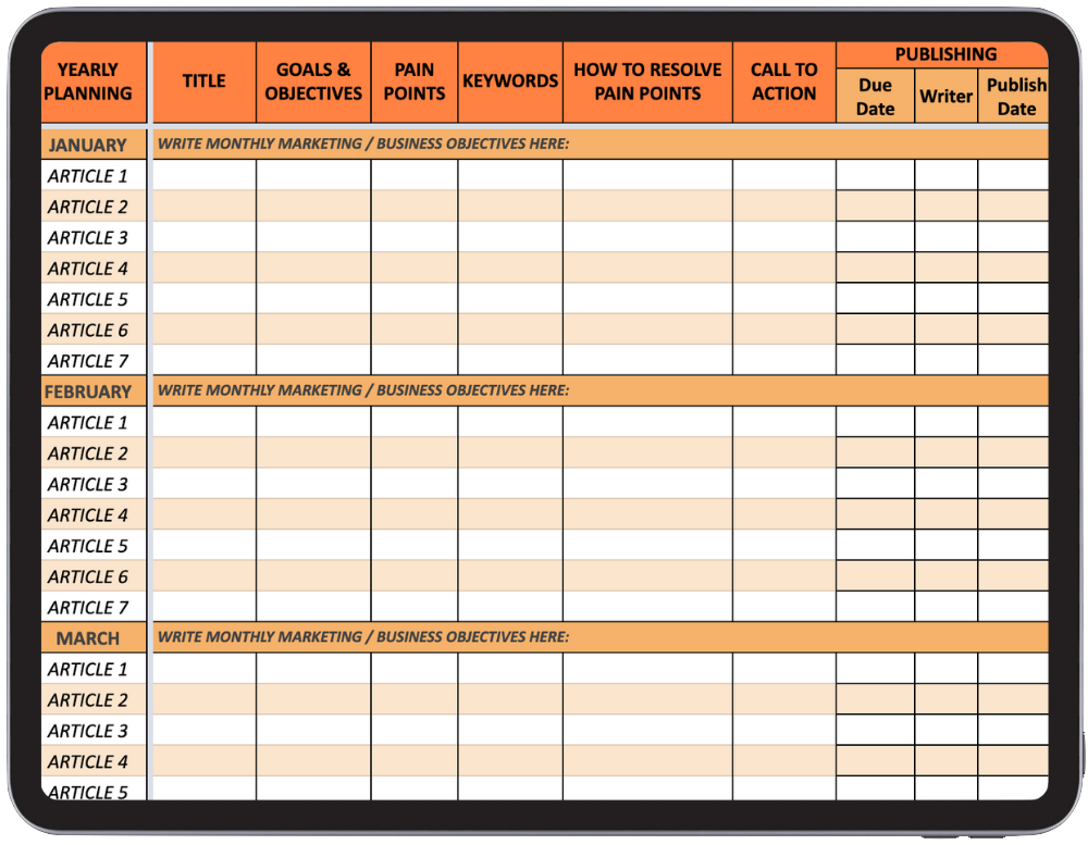 Detail Free Social Media Calendar Template 2019 Excel Nomer 54