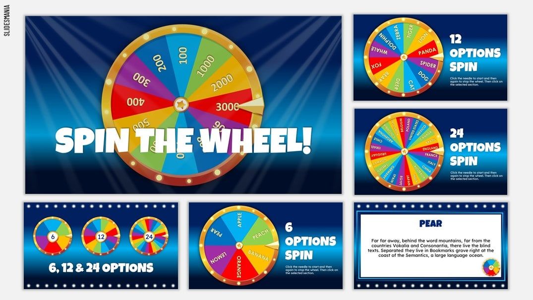 Free Spinning Wheel Powerpoint Template - KibrisPDR