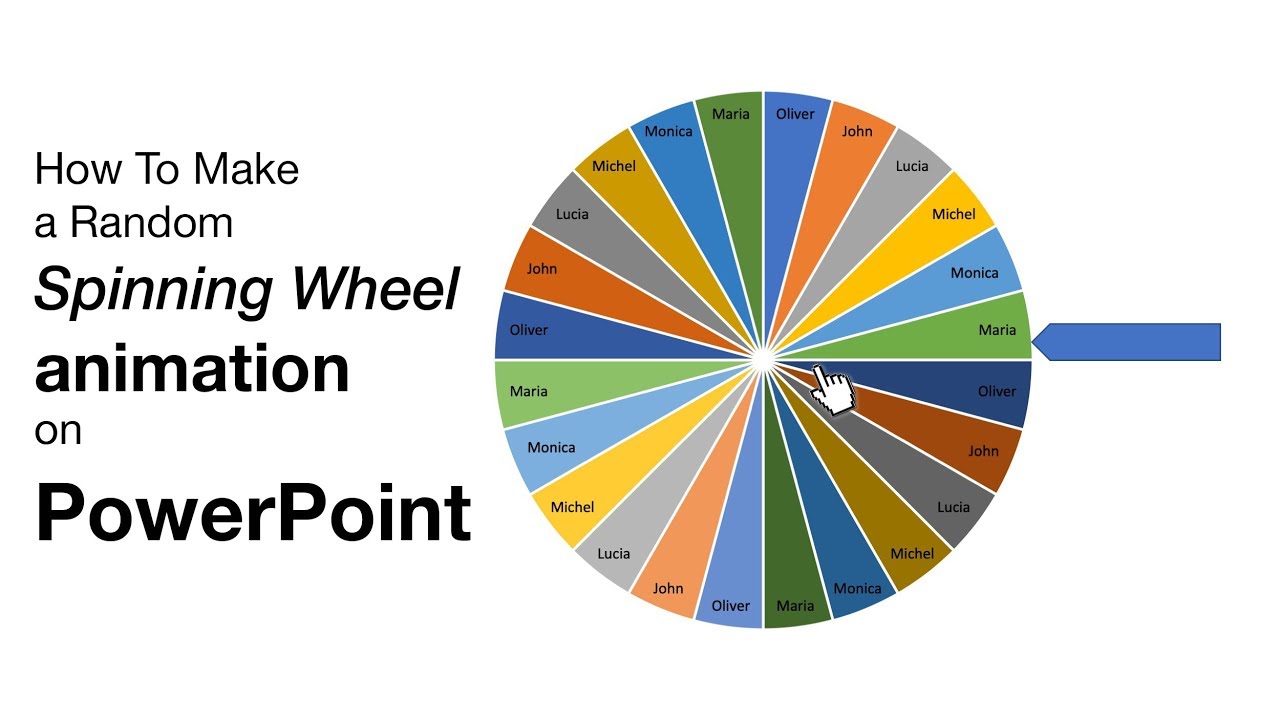 Detail Free Spinning Wheel Powerpoint Template Nomer 25