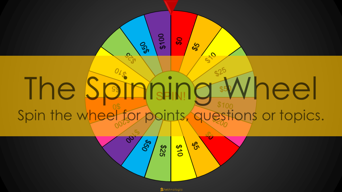 Detail Free Spinning Wheel Powerpoint Template Nomer 31