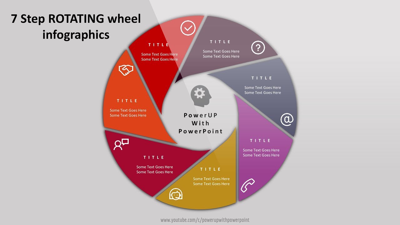 Detail Free Spinning Wheel Powerpoint Template Nomer 32