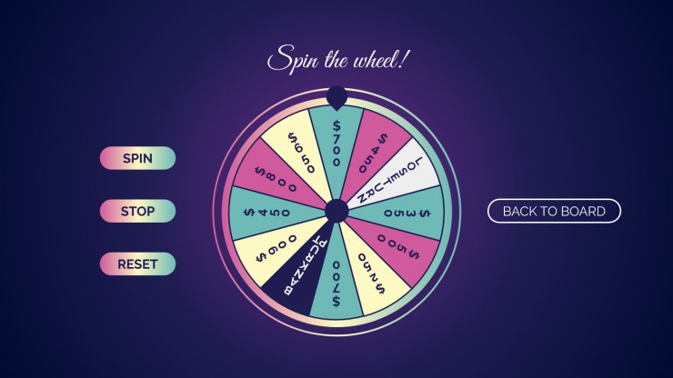 Detail Free Spinning Wheel Powerpoint Template Nomer 36