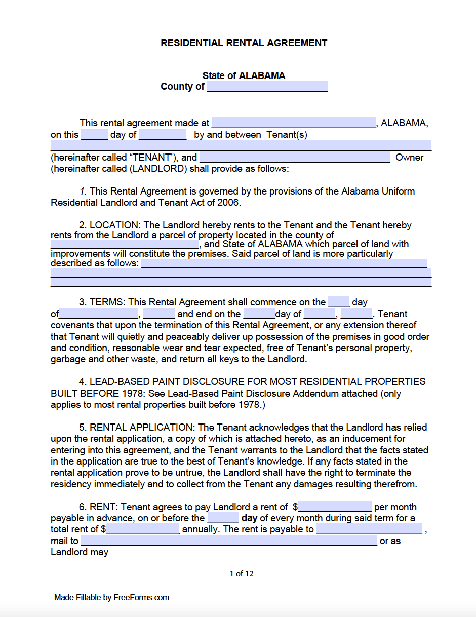 Detail Free Sublease Agreement Template Nomer 29