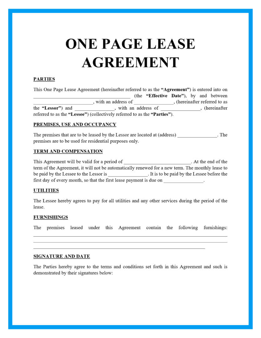 Detail Free Sublease Agreement Template Nomer 41