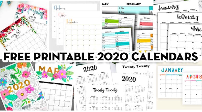 Detail Free Template Calendar 2020 Nomer 20