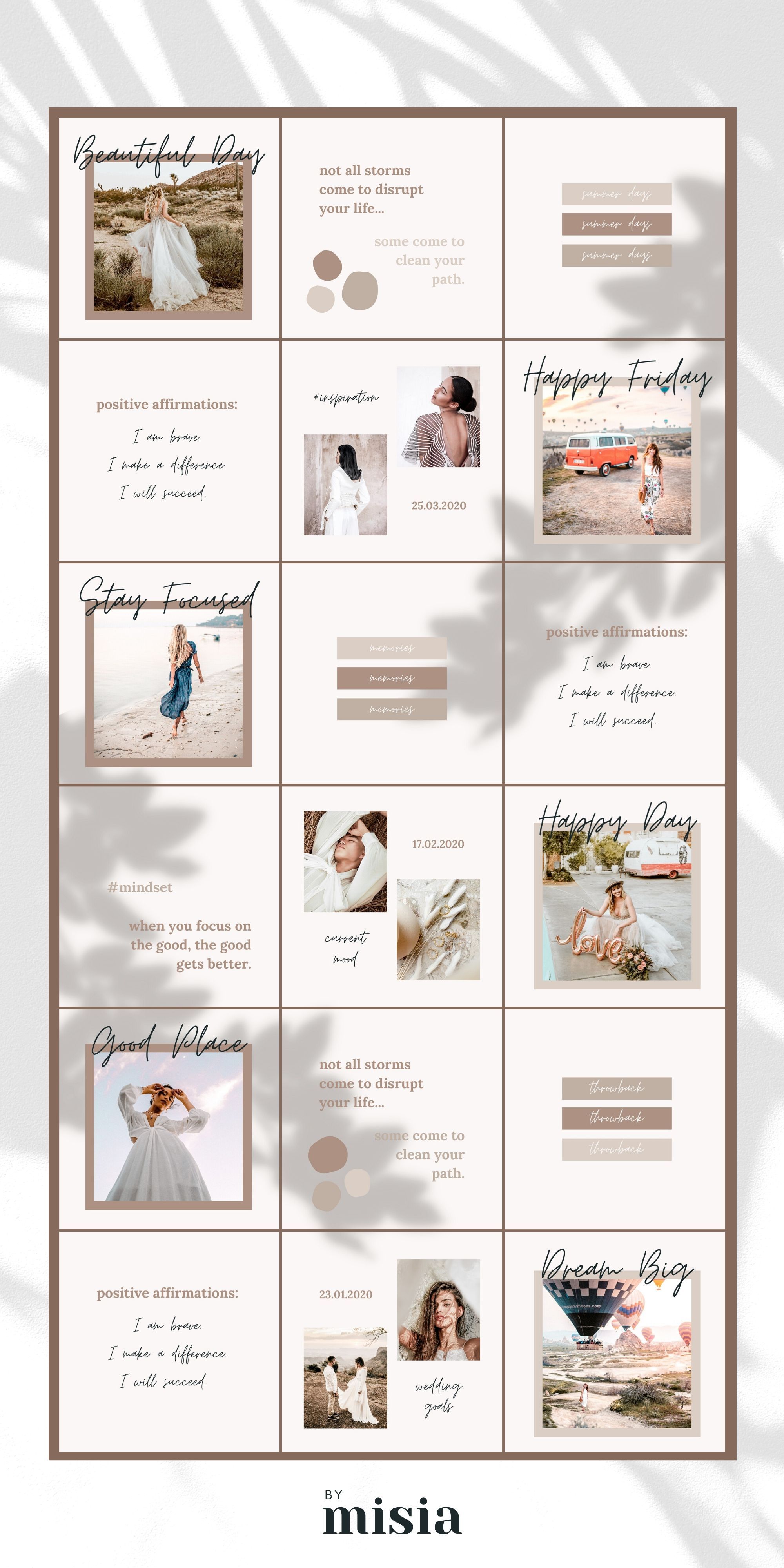 Detail Free Template Instagram Feed Nomer 12