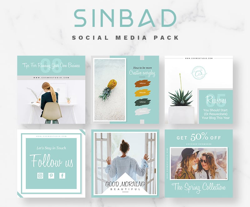 Detail Free Template Instagram Feed Nomer 15