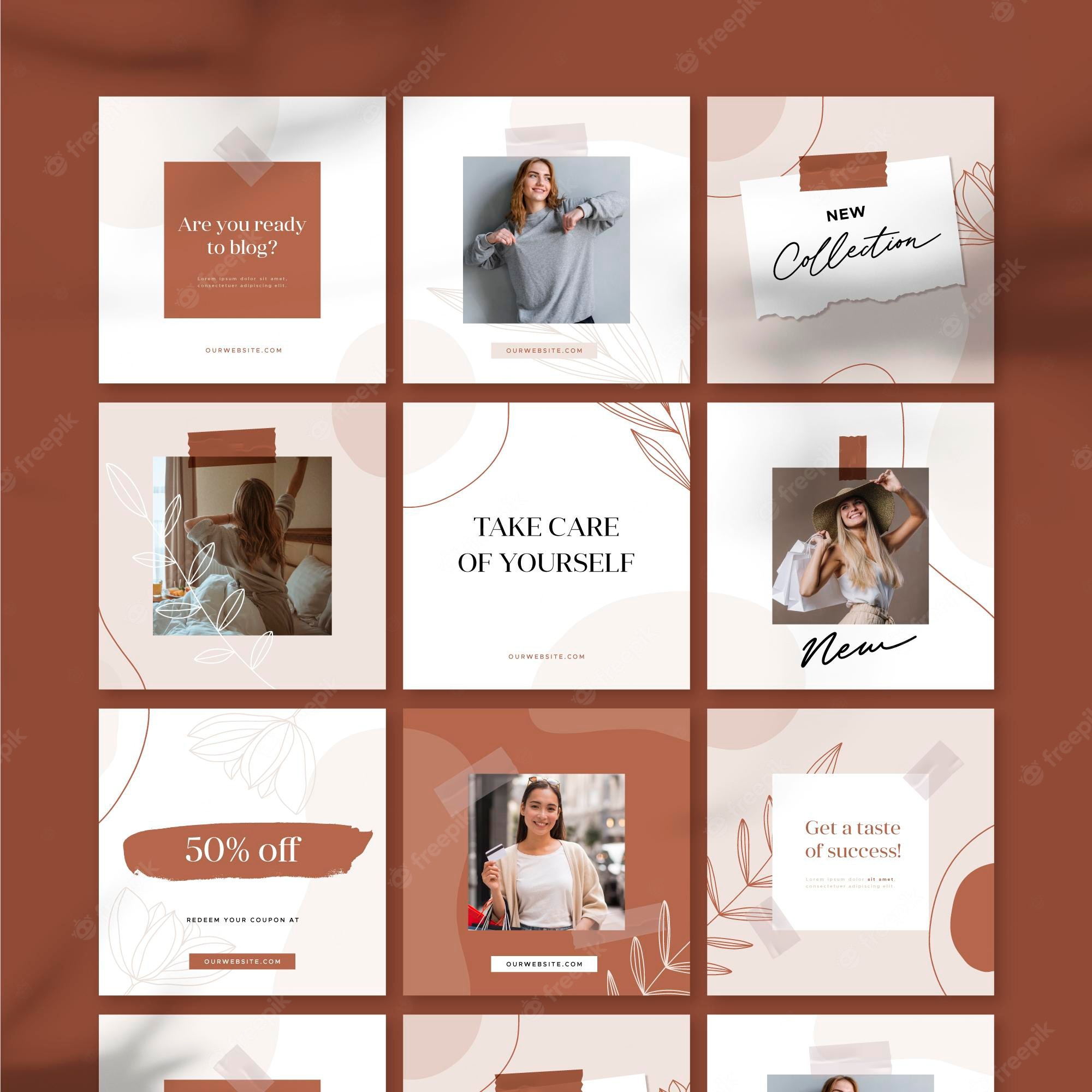 Detail Free Template Instagram Feed Nomer 48