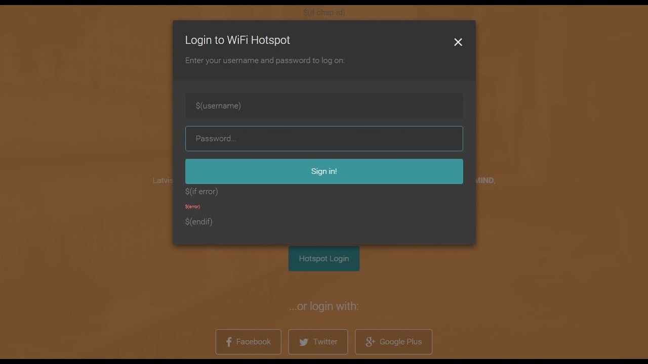 Detail Free Template Login Hotspot Nomer 23