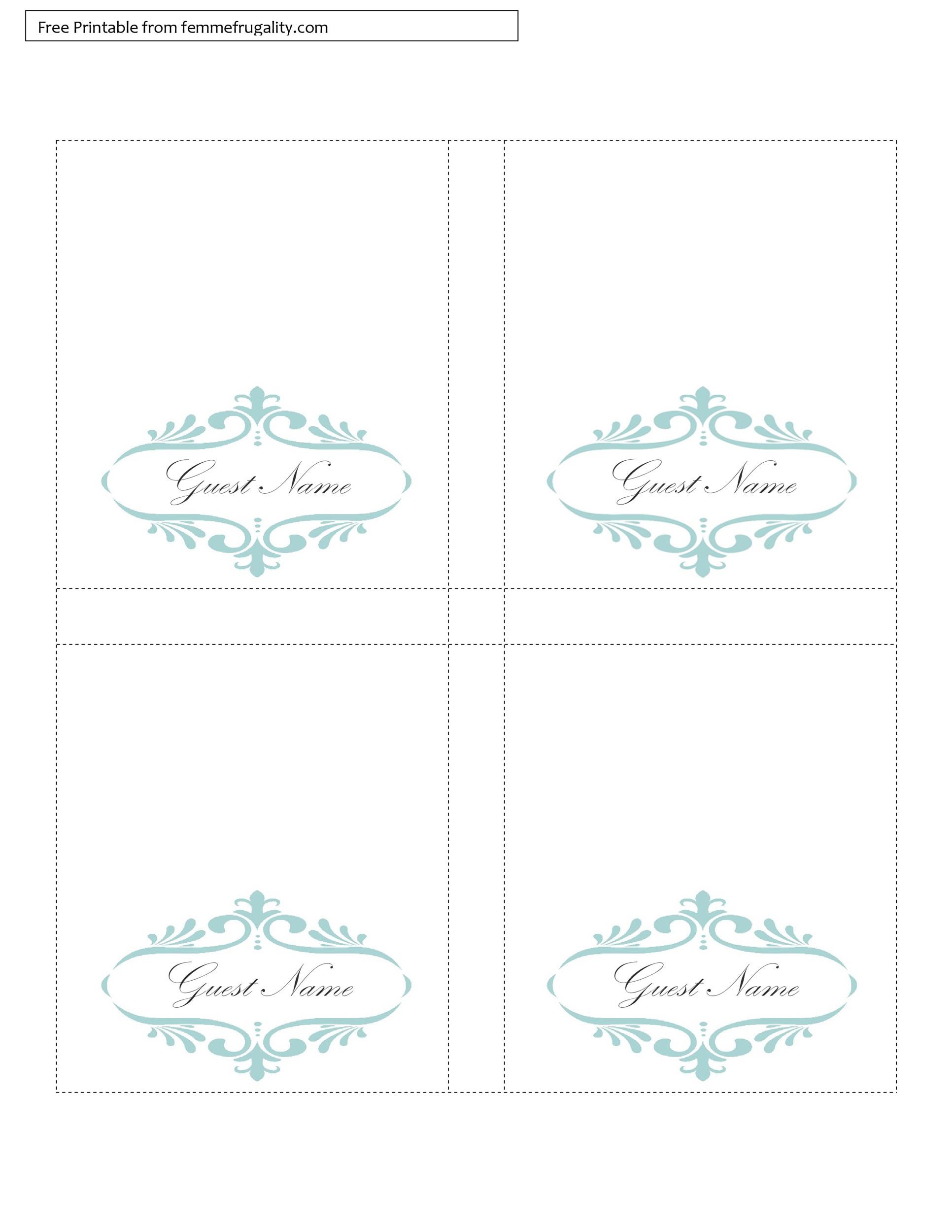 Detail Free Tent Card Template Nomer 17