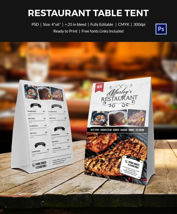 Detail Free Tent Card Template Nomer 40