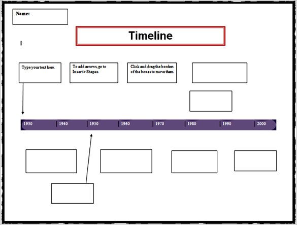 Detail Free Timeline Template Word Nomer 32