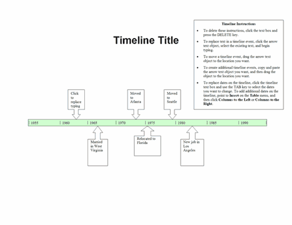 Detail Free Timeline Template Word Nomer 7