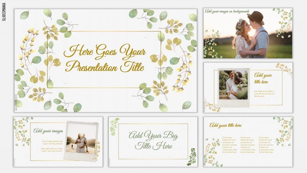 Detail Free Wedding Presentation Template Nomer 29