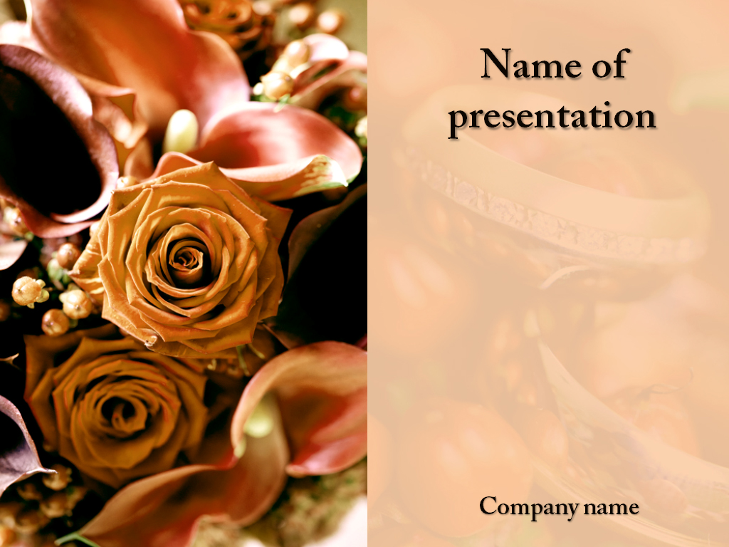 Detail Free Wedding Presentation Template Nomer 40