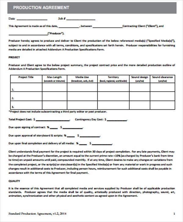 Detail Freelance Animation Contract Template Nomer 7