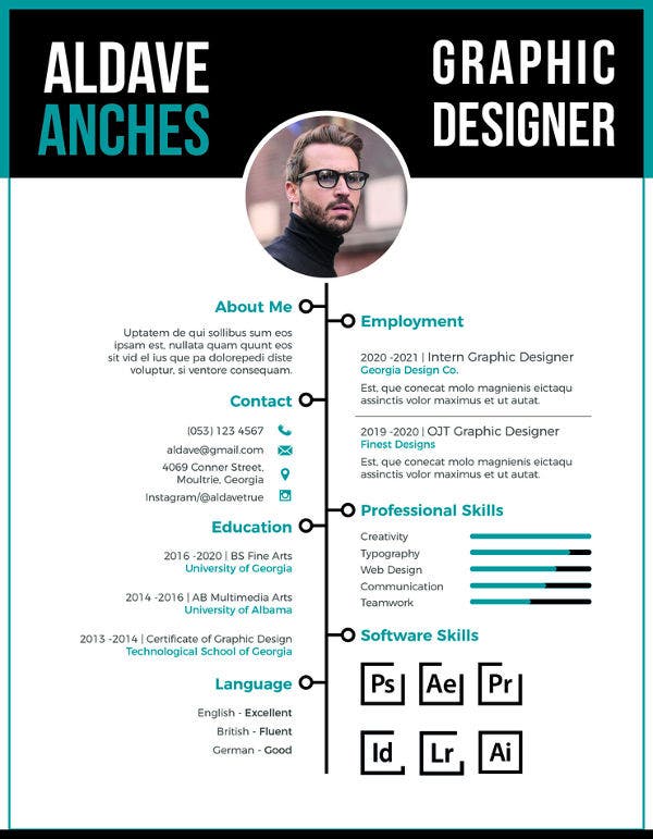 Detail Fresh Graduate Cv Template Nomer 34