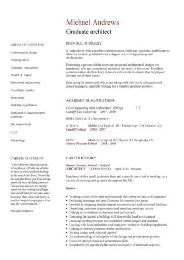 Detail Fresh Graduate Cv Template Nomer 43