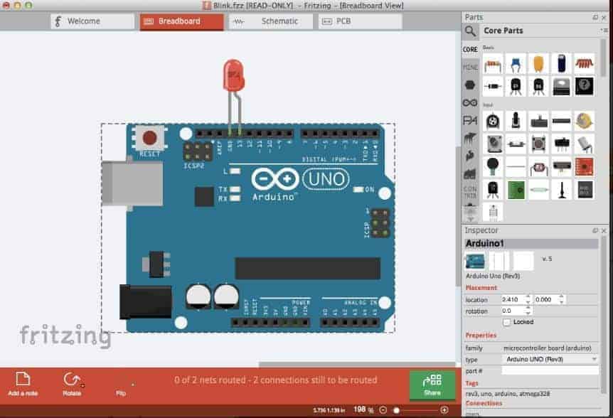 Fritzing Online Arduino - KibrisPDR