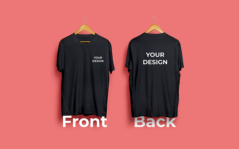 Detail Front And Back T Shirt Template Nomer 24