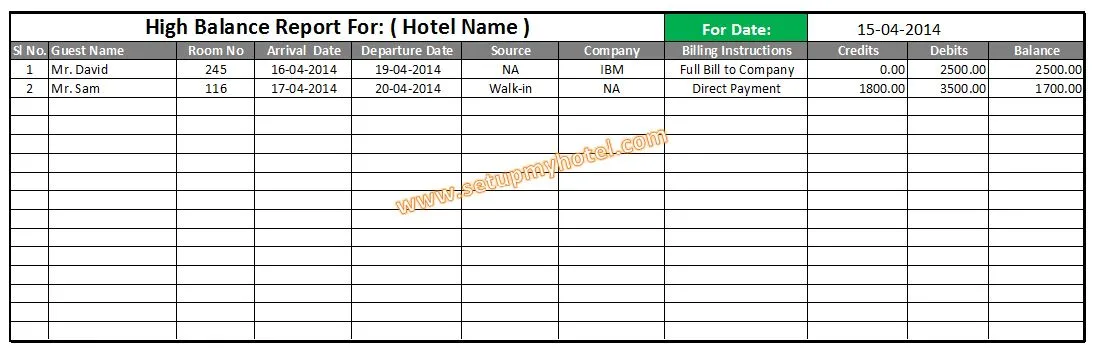 Detail Front Office Template Nomer 29