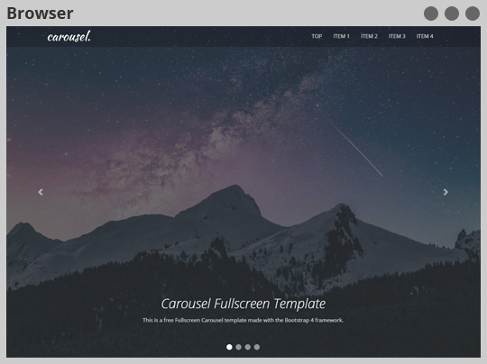 Detail Fullscreen Bootstrap Template Nomer 2