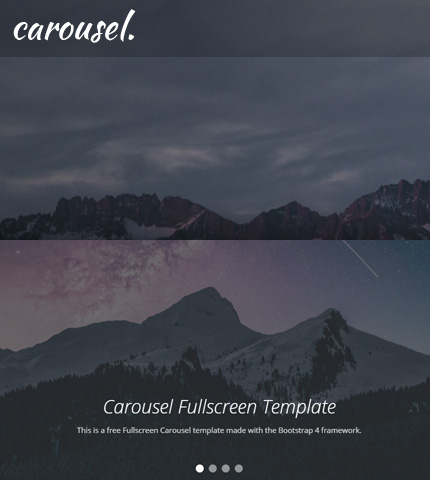 Detail Fullscreen Bootstrap Template Nomer 15