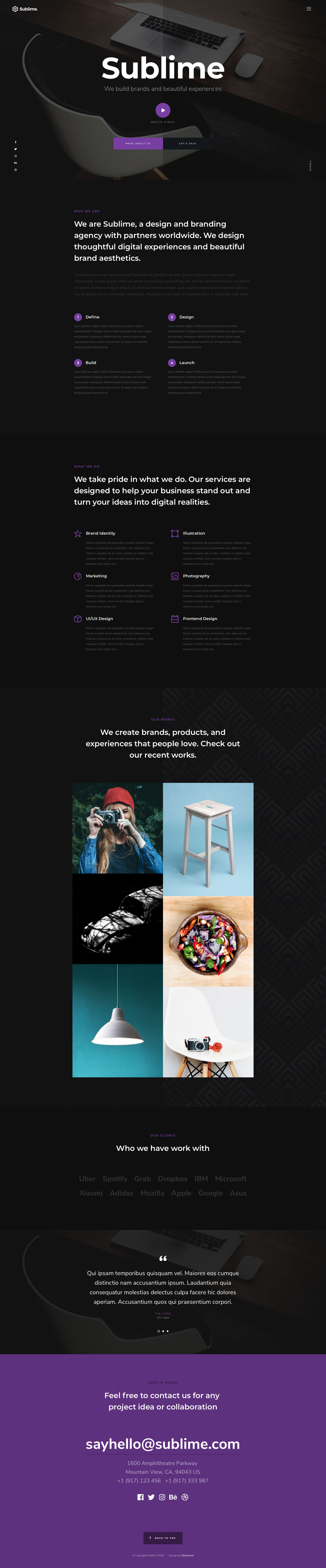 Detail Fullscreen Bootstrap Template Nomer 21