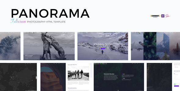 Detail Fullscreen Bootstrap Template Nomer 27