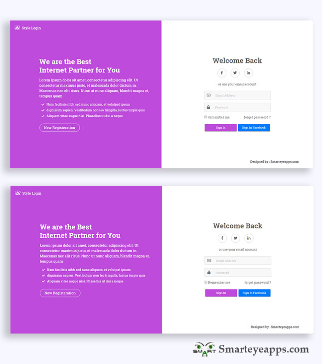 Detail Fullscreen Bootstrap Template Nomer 33