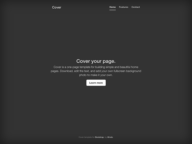 Detail Fullscreen Bootstrap Template Nomer 37