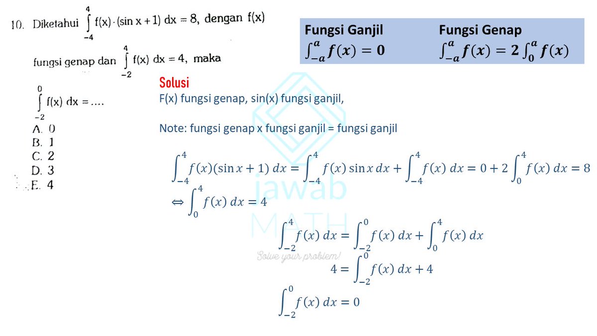 Detail Fungsi Genap Dan Fungsi Ganjil Nomer 4